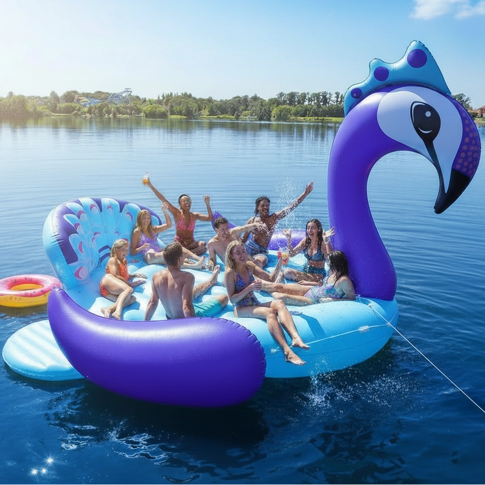 Floatilla floatzilla giant inflatable pool float party float