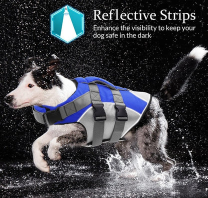 Dog Life Vest - Reflective Colors