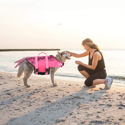 Dog Life Vest - Mermaid & Shark