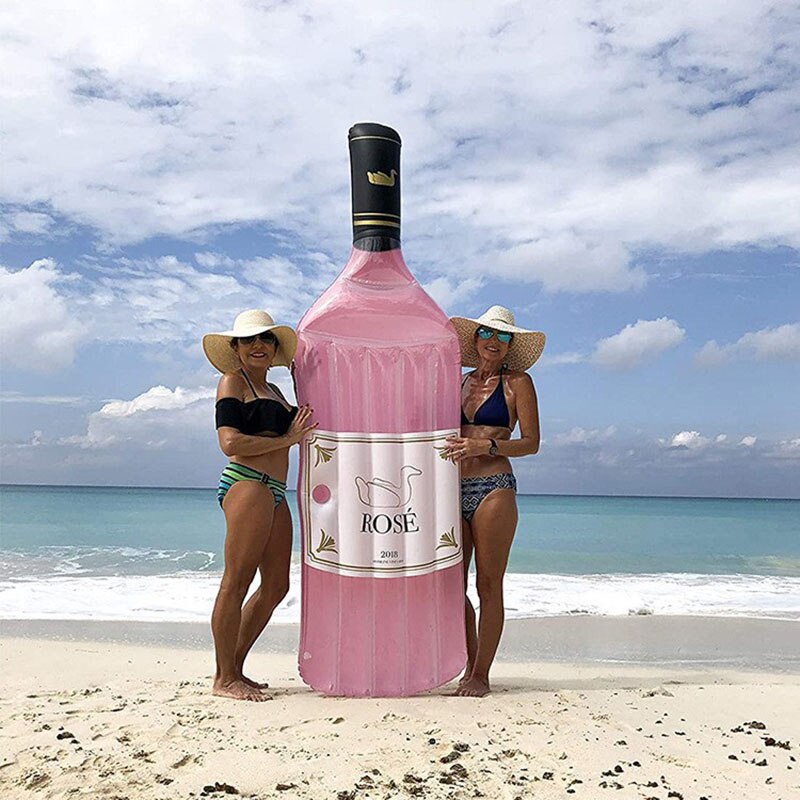 Rosé Wine Bottle Float