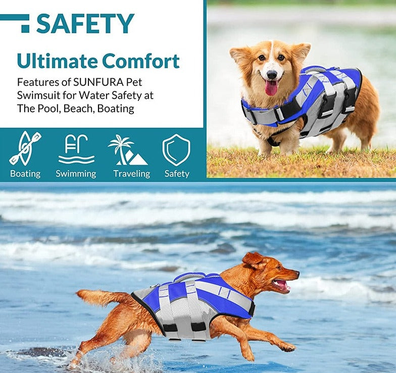 Dog Life Vest - Reflective Colors