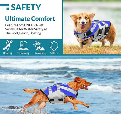 Dog Life Vest - Reflective Colors