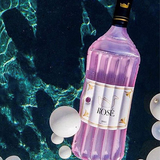 Rosé Wine Bottle Float