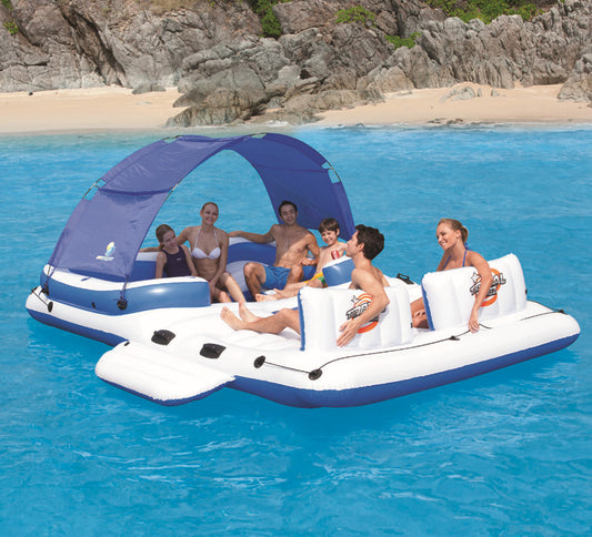 6 Person Island with Sun Shade & Swimstep