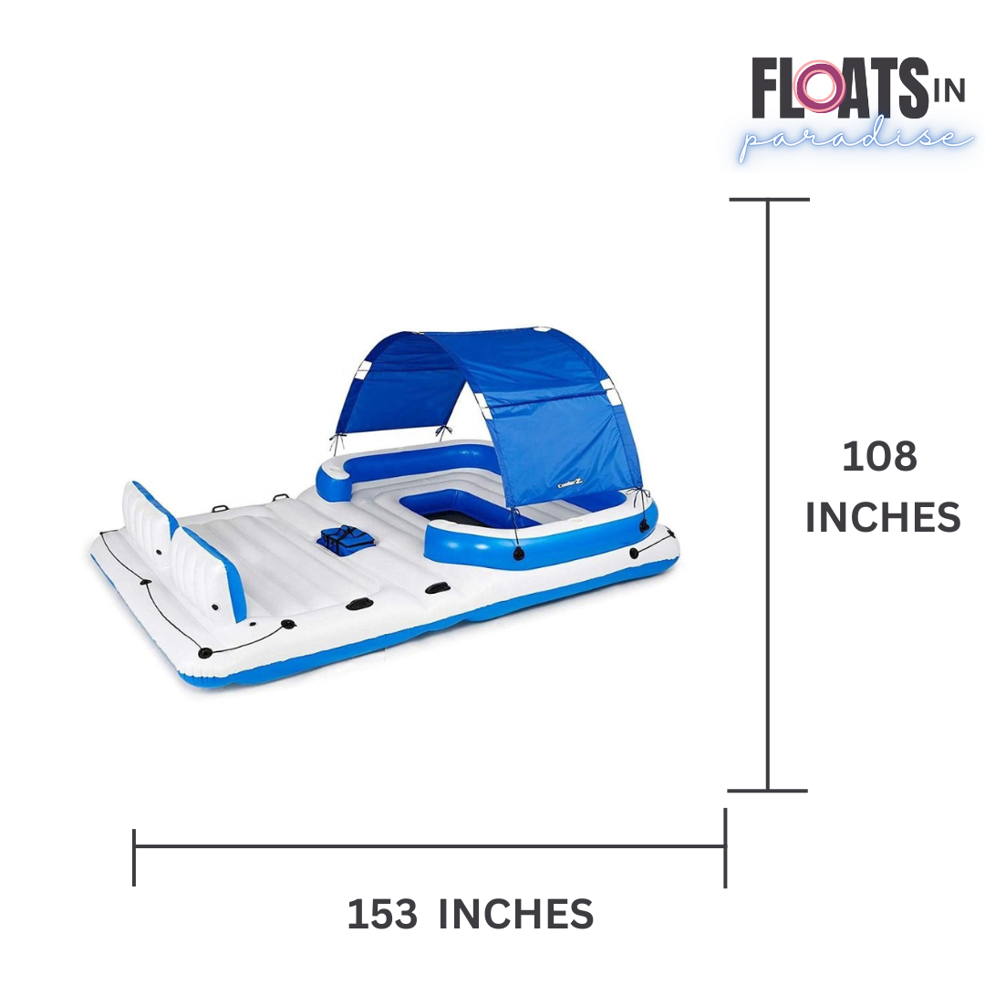 6 Person Island with Sun Shade & Swimstep