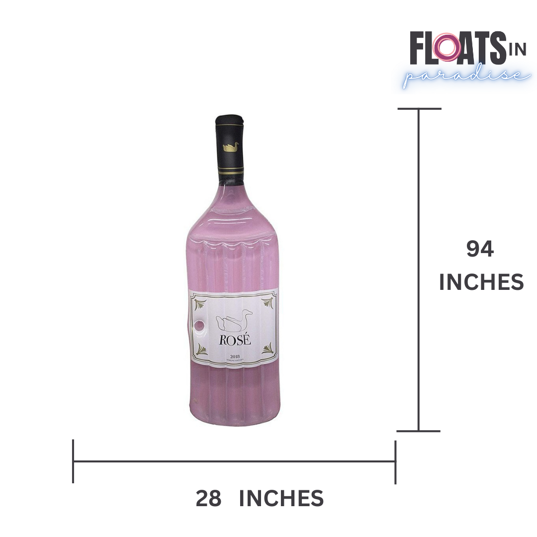 Rosé Wine Bottle Float