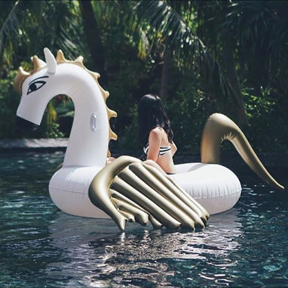 White & Gold Pegasus Float