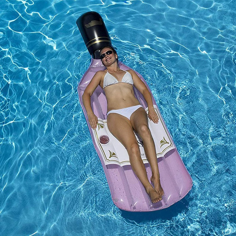 Rosé Wine Bottle Float